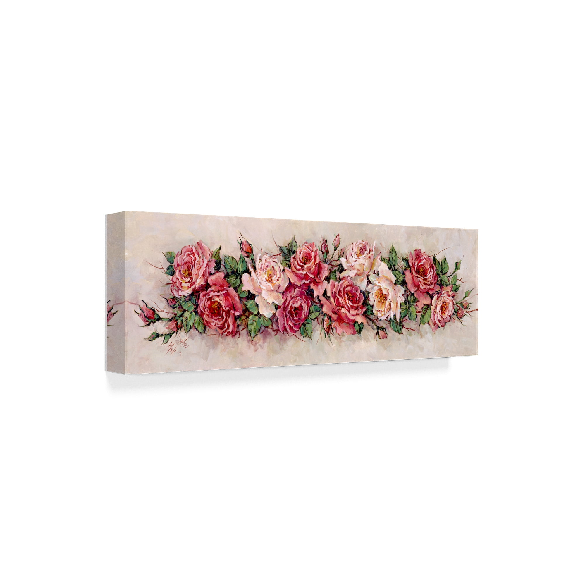 Trademark Fine Art ' Rose Panel' Canvas Art by Barbara Mock