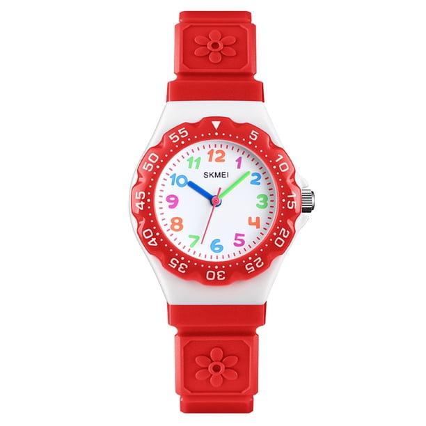 Reloj de cuarzo con esfera redonda para niños, reloj de pulsera impermeable informal deportivo para niños Gilrs, correa ajustable Advancent EL4553-01