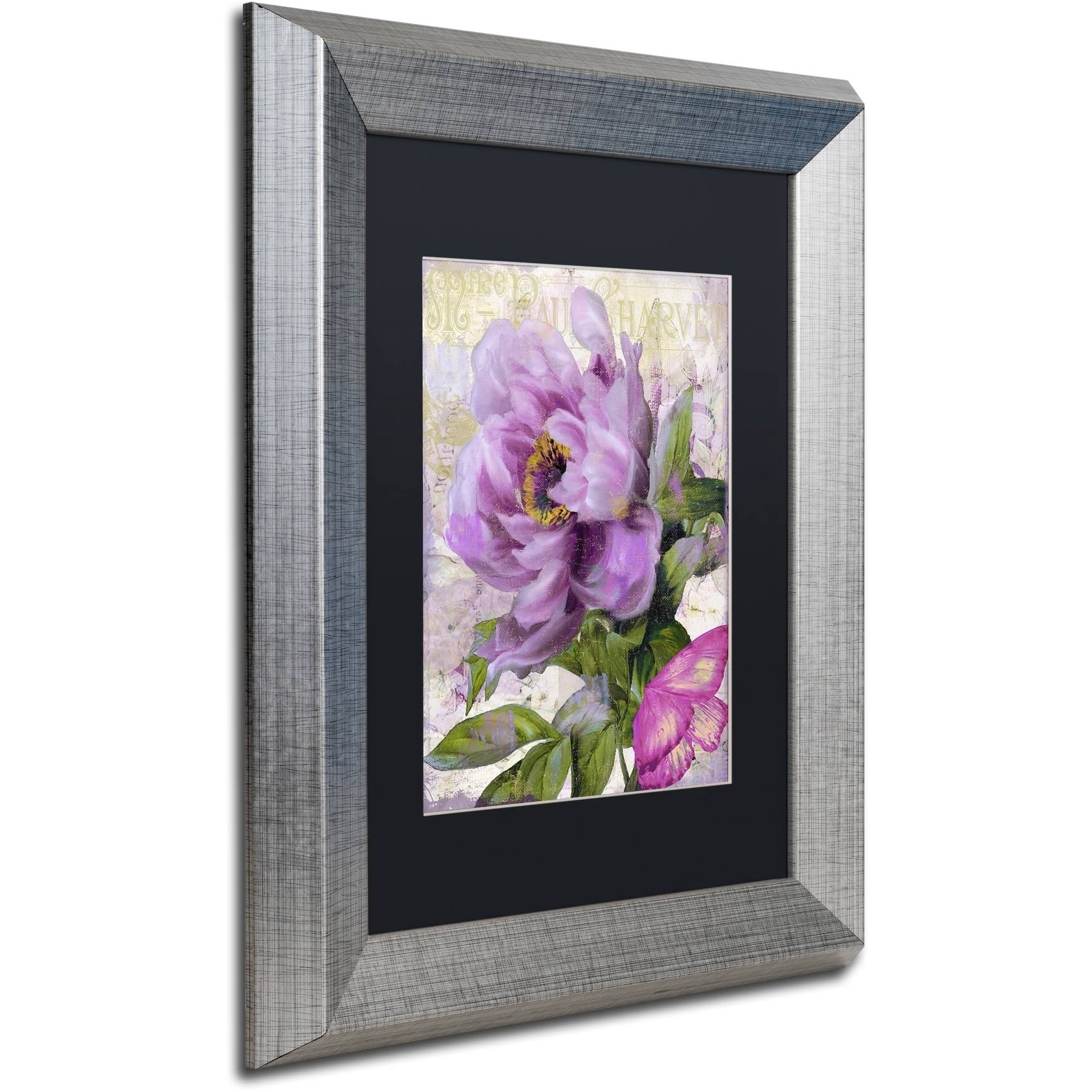 Trademark Fine Art "July" Canvas Art by Color Bakery Black Matte, Silver Frame
