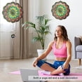 thumbnail image 5 of Mandala Wind Spinner - Purple Tulip Design | 12 Inch Stainless Steel Hanging Wind Sculpture & Catcher, 3D Kinetic Yard Art Garden Decor for Indoor & Outdoor | Meaningful Gift Idea, 5 of 5