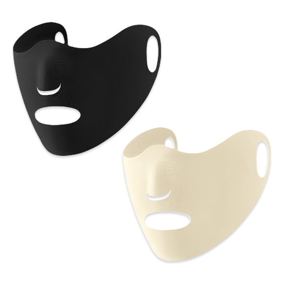 2pcs summer new ice silk sunscreen mask ladies breathable thin ear-mounted sunshade mask