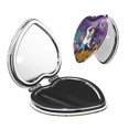 thumbnail image 1 of Qekee Scooby-Doo Print Compact Makeup Mirror Folding Mini Pocket Mirror Portable Hand Mirror Double-Sided 2 x 1x Magnification for Woman Girls-Heart Shape, 1 of 9