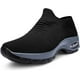 thumbnail image 2 of TANTOO Zapatillas de Tenis para Mujer Ligeras cómodas de Malla Calzado de Senderismo para Mujer sin Cordones 1839-Negro 24.0 cm 1839-Negro 24.0 cm Xishao ropa, 2 of 2