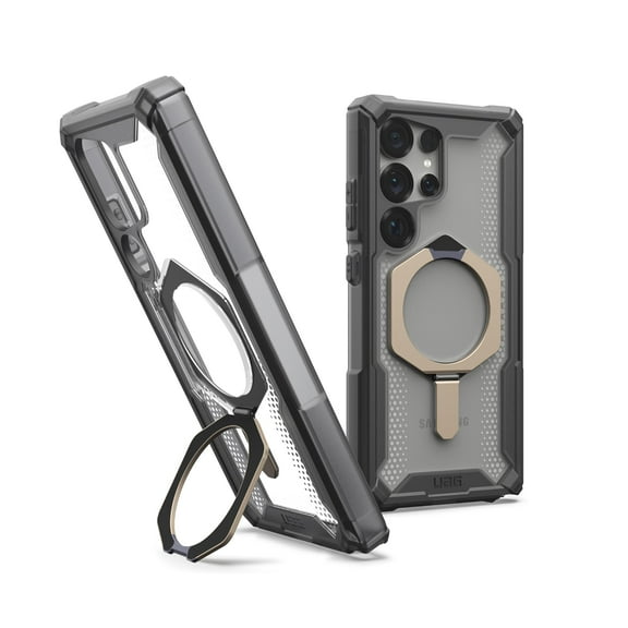 UAG Samsung Galaxy S25 Ultra Case 6.8" with Kickstand Plasma XTE - Compatible with Magnetic Charging Transparent Rugged Military Drop Tested Protective Cover, Ash/Titanium