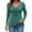 Green, variant on ManxiVoo Women's Peplum Blouse V Neck with Ruched Front Long Sleeve Casual Top Fashion Elegant Office Wear L Size Blue