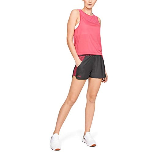 Under Armour Women's Play Up 2.0 Shorts , Jet Gray (049)/Impulse Pink ,  Small - Walmart.com