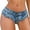 Blue, variant on HaoXianJian Women's Casual Low Waist Stretch Mini Denim Shorts, Hot Pants Nightclub Beach Shorts Party Clubwear