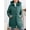 Green, variant on Women's Lightweight Puffer Bubble Coat Hooded with Fur Collar Winter Warm Outerwear
