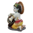 thumbnail image 4 of Hindu God Young Baby Krishna Vishnu Stealing Butter From The Gopis Statue Decor, 4 of 5