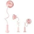 thumbnail image 2 of Clip on Fan 360° Rotation Rechargeable Mini Fan Personal Fan with Light for Home, 2 of 10