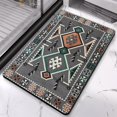 thumbnail image 2 of Experience Ultimate Comfort with our 20x32 inch Boho Bathroom Rug Runner - Perfect for Bathroom, Bedroom, Kitchen, Hallway - Soft, Absorbent and Modern Geometric Design for Luxury Farmhouse Decor, 2 of 5