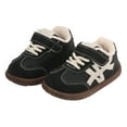thumbnail image 6 of MYShe Kids Fashion Sneaker Athletic Running Shoe with One Strap Boys Girls Toddler Girl Running Shoes,Black,Size 10.5, 6 of 7