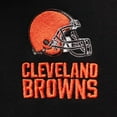 thumbnail image 4 of Men's Dunbrooke Black Cleveland Browns Craftsman Thermal-Lined Full-Zip Hoodie, 4 of 4