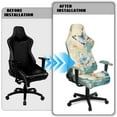 thumbnail image 5 of Xoenoiee Butterfly Flower Print Gaming Chair Cover, Soft Gaming Chair Slipcovers for Office, Soft Spandex Gaming Chair Slipcovers with Armrest Covers for Office Chair, Computer Chair, 5 of 7