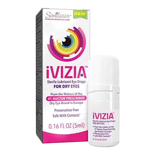 iVIZIA Sterile Lubricant Eye Drops for Dry Eyes, PreservativeFree