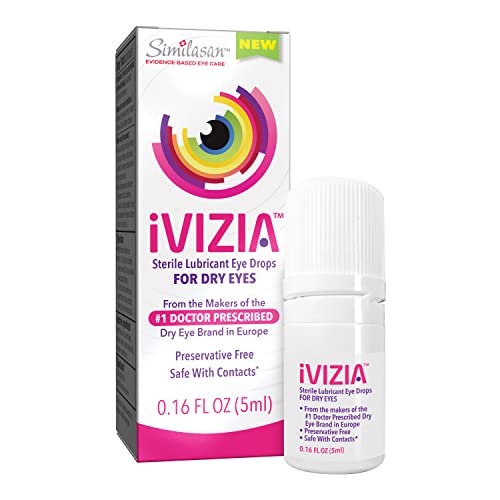 iVIZIA Sterile Lubricant Eye Drops for Dry Eyes, PreservativeFree