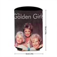 thumbnail image 3 of Chicas de Oro Funda enfriadora de latas, aislante de bebidas para mantener frías o calientes, funda térmica plegable para latas, portabebidas reutilizable, 3 of 6
