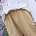 thumbnail image 3 of Video pequeño de tres estándares de tiro real Pantalones harén de nueve puntos ajustados y holgados de estilo coreano elegantes para mujer Pantalones casuales de rábano que combinan con todo, 3 of 5