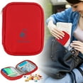 thumbnail image 3 of Zippered Bottle Organizer Bag Kit, Travel Business Trip Prevention Bag, Portable Outdoor First Aid Organizer (Red), 3 of 8
