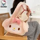 thumbnail image 3 of Sanrio-Bolso de hombro con figura de Anime para mujer y niña, bolsa de mano Kawaii Kuromi Melody de felpa, bolsa de cosméticos, bolsa de almacenamiento de viaje de Hello Kitty, regalos, 3 of 4