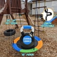 thumbnail image 5 of PRINIC 43" Saucer Tree Swing for Kids, Waterproof Flying Saucer Swing for indoor/playground Textilene fabric seat & Stainless steel frame, 5 of 10