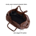 thumbnail image 6 of Deago Tote Bag for Women PU Leather Shoulder Handbags Fashion Hobo Crossbody Bags Bucket Purse with Adjustable Shoulder Strap (Black), 6 of 9