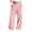 Pink, variant on BXJX Girls Corduroy Pants 10/12, Fashion Fall Elastic Waist Wide‑Leg Casual Trousers with Pockets Brown
