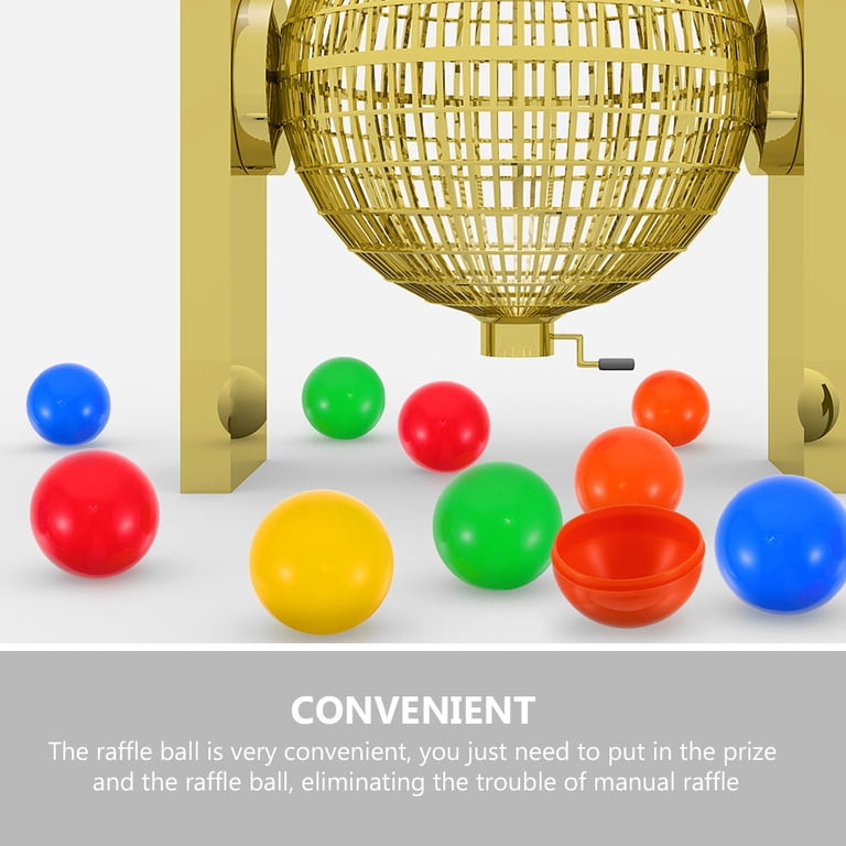 90 Balles Numérotées 1 à 90 Pour Bingo, Tombola - Lot De Boules En Plastique Coloré, Diamètre ~4cm