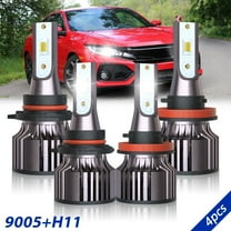 For Honda Civic 2016 2017 2018 2019 2020 LED Headlight Bulbs High Low Beam Replacement White