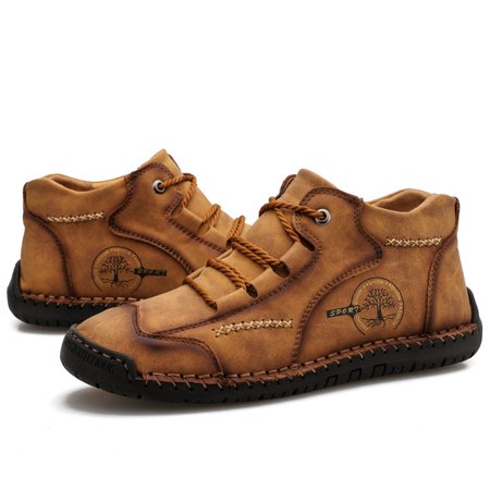 

Men‘s Fashion Stitching High Top Lace Up Casual Shoes Yellowstone