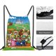 thumbnail image 5 of Mochila deportiva impermeable con cordón de Mario, bolsa de yoga para gimnasio, bolsa de viaje con cordón para mujeres y hombres, 5 of 8