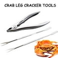 thumbnail image 2 of Clearance! Fdelink Crab Leg Cracker Leg Nut Forks Seafood Stainless Steel Tools Crackers Crab Cracker and Kitchen Dining & Bar Silver, 2 of 7