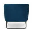 thumbnail image 6 of Herval Upholstered Modern Arm Chair in Dark Blue with Metal Legs, 6 of 9