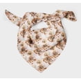thumbnail image 3 of Bimba Brown Rose Floral Pure Silk Printed Head Bandanas Summer Neck Wrap Scarf 40 x 80 Inches, 3 of 6