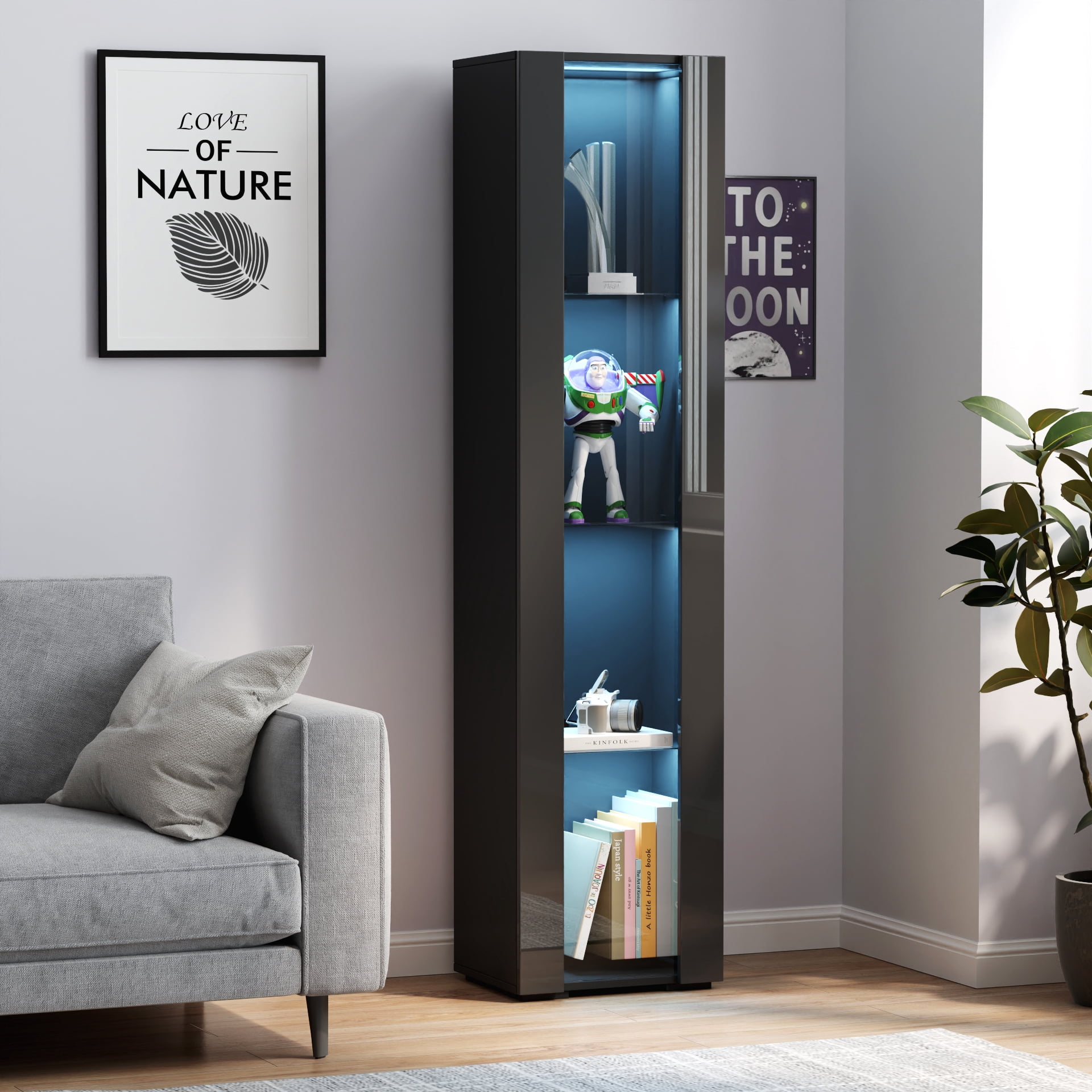 Over-The-Toilet Storage Rack, Bathroom Space Saver Shelf, Black