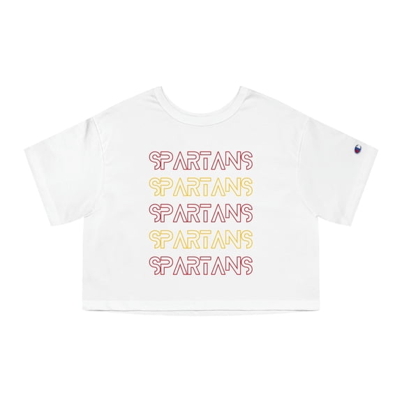 UT Spartans Retro Repeat Champion Crop Tee