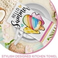 thumbnail image 6 of Hello Summer Popsicles Kitchen Dish Towels Set of 2, Rainbow Love Hearts Hand Towel Drying Baking Cooking Cloth, Seasonal Home Kitchen Decor 18x26, 6 of 6