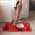thumbnail image 4 of 1pc Santa Claus Pattern Absorbent Non-Slip Bathroom Thickened Flannel Rug Decor,Soft,Quick Drying,Suitable For Indoor/outdoor Use,Bathrooms,Bedrooms,Kitchens,Terrace,Laundry Rooms,16"x24", 4 of 9