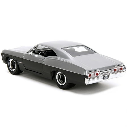 1967 Chevrolet Impala SS Silver Metallic and Black "Bigtime Muscle" Series 1/24 Diecast Model Car by Jada(Selections May Vary)