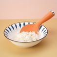 thumbnail image 5 of Farfi Rice Shovel Multifunctional Non-Stick Long Handle Plastic Spoon with Bump Design Tableware Food Grade Standing Rice Spoon Cooker Spatula Kitchen Accessories (Orange), 5 of 13