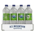 Ice Mountain Sparkling Water, Zesty Lime, 33.8 oz. Bottles (Pack of 12