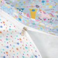 thumbnail image 2 of meiyoeat Cute Unicorn Initial Twin Duvet Cover for Kids, Cartoon Monogram Twin Bedding, Blue Multicolor, Colorful Star Reversible, 2 Pieces, 1 Duvet Cover and 1 Pillowcase, 2 of 4