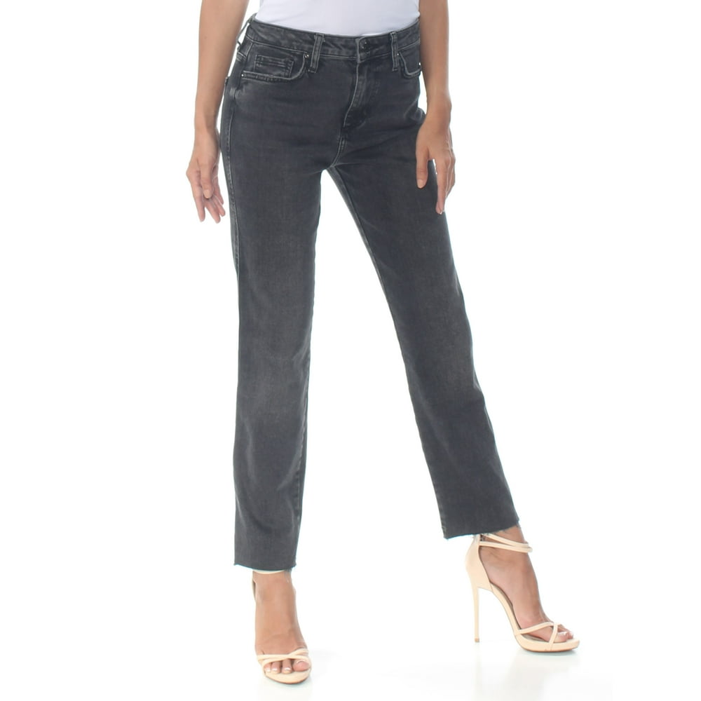 Free People FREE PEOPLE Womens Black Girlfriend Jeans Size 26 Waist