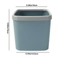 thumbnail image 3 of Giunmcul Online Shopping Desktop Trash Can Living Room Debris Bucket Car Home Desk Restaurant Storage Barrel Trash Basket, 3 of 5