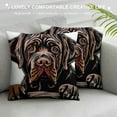 thumbnail image 3 of JEUXUS Throw Pillow Cover Pet Lover Dog Mom Pillow Case Gift Pillows Nursery Decor Modern Linen Sofa Pillowcase for Sofa Chair Car, 3 of 5