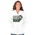 thumbnail image 4 of Saint Paddys Lucky Betty Boop Cartoon Zip Hoodie Sweatshirt Women Brisco Brands L, 4 of 6
