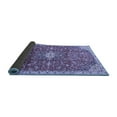 thumbnail image 2 of Ahgly Company Indoor Square Medallion Blue Traditional Area Rugs, 7' Square, 2 of 4