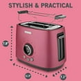 thumbnail image 2 of Sencor STS-6054RD 2-Slice Premium Metallic Toaster with Digital Button and Toaster Rack (Red), 2 of 4