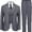 Gray, variant on Lycody 5PCS Boys Formal Slim Suit Teen Dress Clothes Bearer Pants Vest Shirt BowTie or Tie Wedding Ring Outfit for Kids Fit Suit for Graduate Easter