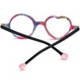 thumbnail image 5 of HEPIDEM Multicolor Acetate Glasses Frame Women Round Heart Eyeglasses Optical Spectacles ( 9377 Matte Colorful ), 5 of 9